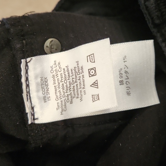 Eddie Bauer Black Modern Slim Straight Corduroy Pants - Picture 5 of 8
